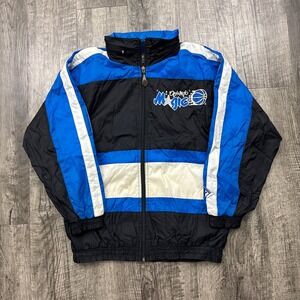 Vintage 90s Orlando Magic NBA Basketball Windbreaker Jacket Youth M 10-12